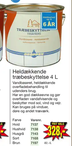 Harald Nyborg Heldækkende træbeskyttelse 4 L tilbud