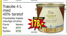 Harald Nyborg Træolie 4 L med 45% tørstof tilbud