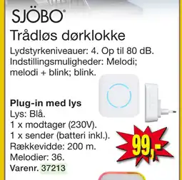 Harald Nyborg Trådløs dørklokke tilbud