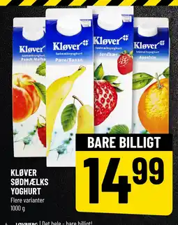 Løvbjerg KLØVER SØDMÆLKS YOGHURT tilbud