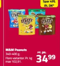 Fleggaard M&M Peanuts tilbud