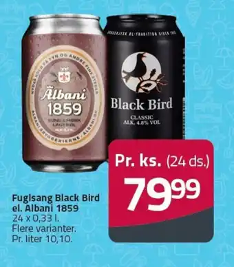 Fleggaard Fuglsang Black Bird el. Albani 1859 tilbud