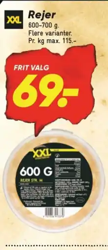 Bilka XXL Rejer tilbud