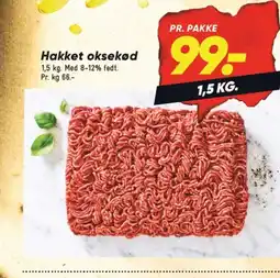 Bilka Hakket oksekød tilbud