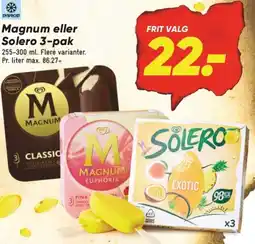 Bilka Magnum eller Solero 3-pak tilbud