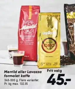 Bilka Merrild eller Lavazza tilbud