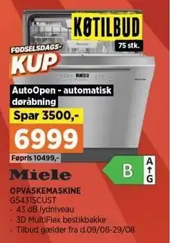 Power MIELE OPVASKEMASKINE tilbud