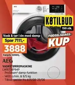 Power AEG VASKETØRREMASKINE tilbud