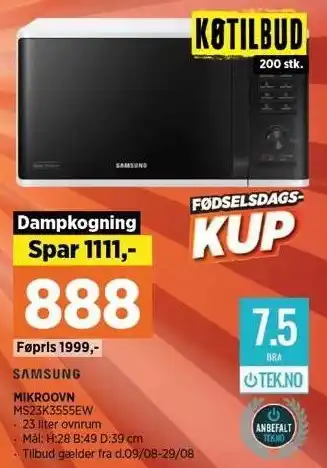 Power SAMSUNG MIKROOVN tilbud