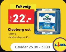 Netto ARLA Klovborg ost tilbud