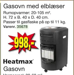 Harald Nyborg Gasovn med elblæser tilbud