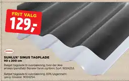 jem & fix SUNLUX SINUS TAGPLADE tilbud
