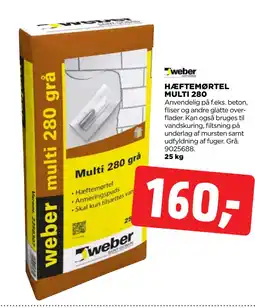 jem & fix HÆFTEMØRTEL MULTI 280 tilbud