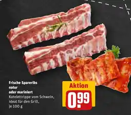 Frische Spareribs natur oder mariniert
