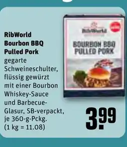 REWE DE RibWorld Bourbon BBQ Pulled Pork tilbud