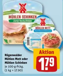 Rügenwalder Mühlen Mett oder Mühlen Schinken