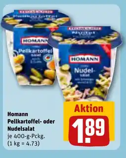 REWE DE HOMANN Pellkartoffel-oder Nudelsalat tilbud