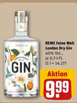 REWE DE REWE Feine Welt London Dry Gin tilbud