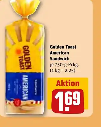 REWE GOLDEN TOAST American Sandwich tilbud