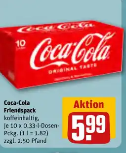 REWE DE COCA-COLA Friendspack tilbud
