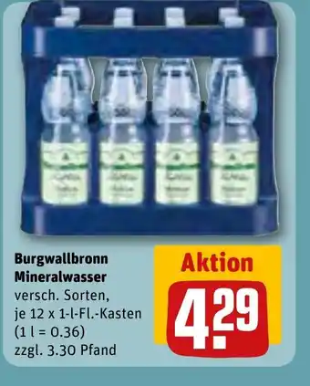 REWE Burgwallbronn Mineralwasser tilbud