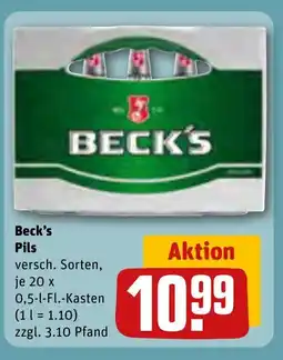 REWE DE BECK'S Pils tilbud