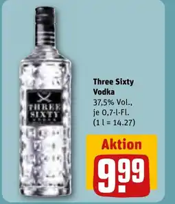REWE DE THREE SIXTY Vodka tilbud