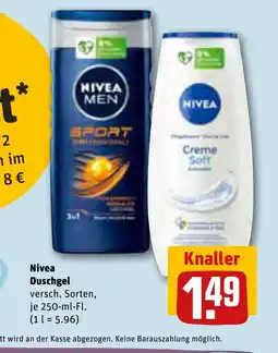 REWE DE Nivea Duschgel tilbud
