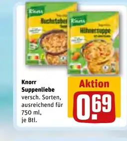 REWE DE KNORR Suppenliebe tilbud
