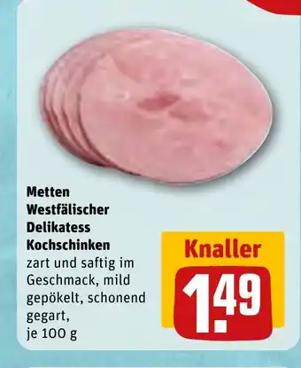 REWE Metten Westfälischer Delikatess Kochschinken tilbud