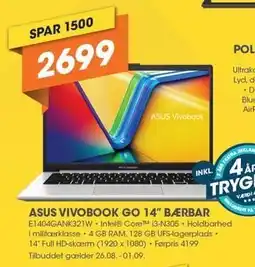Expert Asus Vivobook GO 14`` Bærbar tilbud
