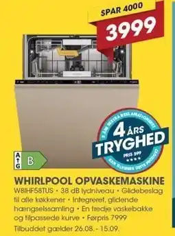 Punkt1 Whirlpool Opvaskemaskine tilbud