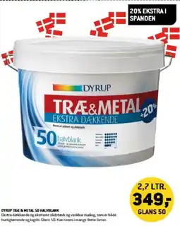 DYRUP Træ & metal 50 Halvblank