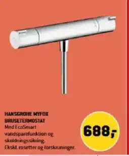 XL-BYG Hansgrohe Myfox Brusetermostat tilbud