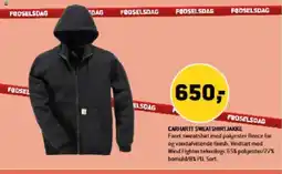 XL-BYG CARHARTT Sweatshirt jakke tilbud