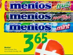 Coop 365 MENTOS tilbud