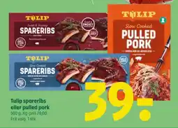 Coop 365 TULIP spareribs eller pulled pork tilbud