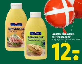 Coop 365 GRAASTEN remoulade eller mayonnaise tilbud