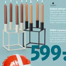 KUBUS 4 lysestage