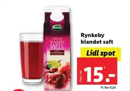 Lidl RYNKEBY blandet saft tilbud