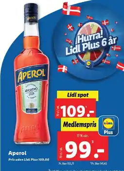 Lidl APEROL tilbud