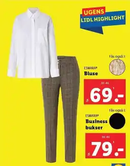 Lidl ESMARA Bluse eller business bukser tilbud