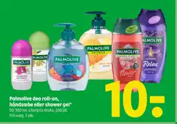 Coop 365 Palmolive deo roll-on, håndsæbe eller shower gel tilbud