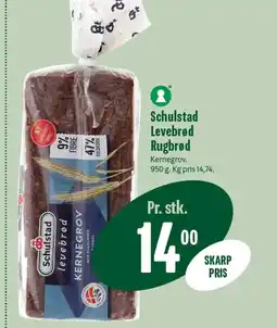 Min Købmand SCHULSTAD Levebrød Rugbrød tilbud
