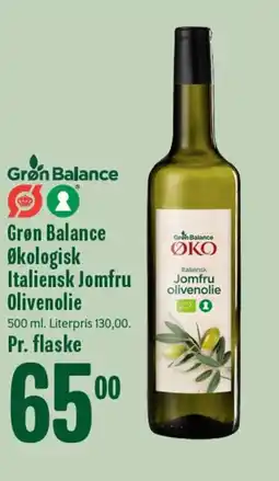 Min Købmand Grøn Balance Økologisk Italiensk Jomfru Olivenolie tilbud