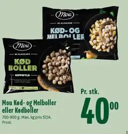 Min Købmand MOU Kød- og Melboller eller Kødboller tilbud