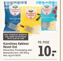 SPAR ARLA Karolines Køkken Revet Ost tilbud