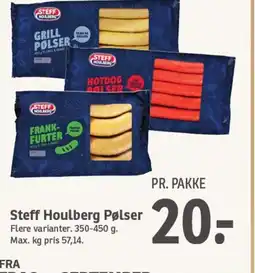 SPAR STEFF HOULBERG Pølser tilbud