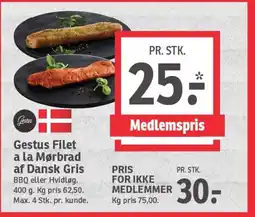 SPAR Gestus Filet a la Mørbrad af Dansk Gris tilbud