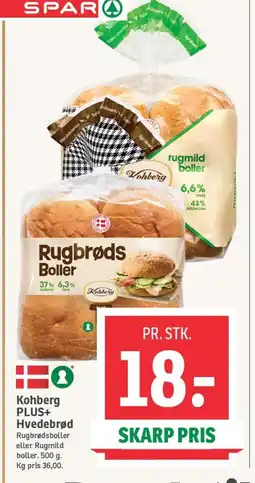 SPAR Kohberg PLUS+ Hvedebrød tilbud